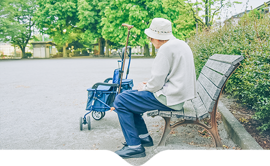 病院や買い物に行きたいが、一人では不安がある